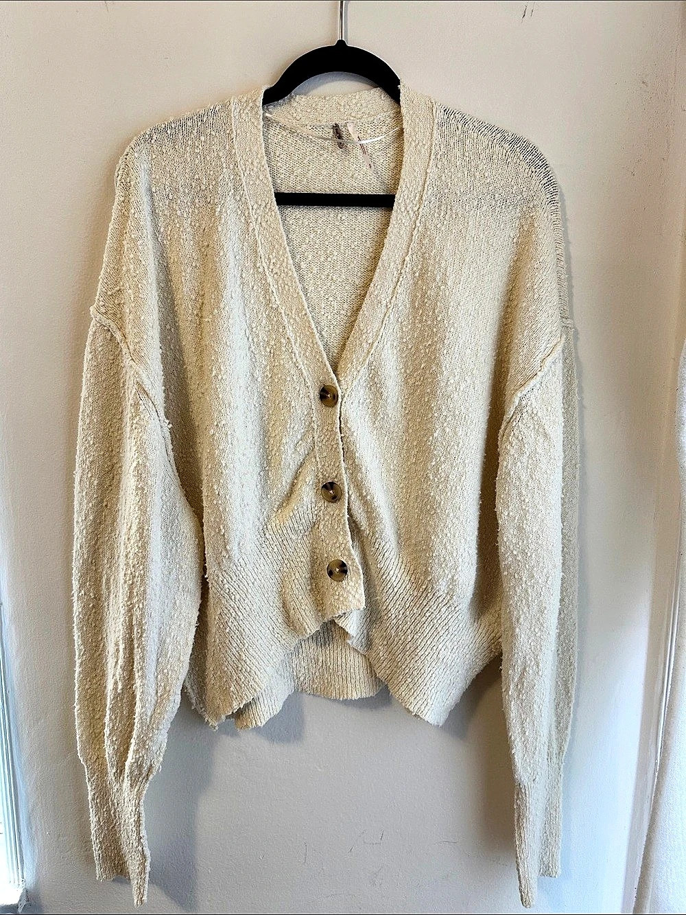 Free People Cream Cardigan Small Like New